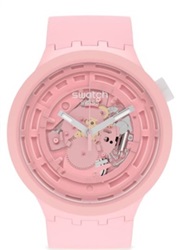 Swatch C-Pink SB03P100 Kol Saati Pembe