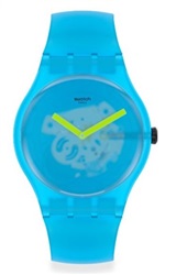Swatch Ocean Blur SUOS112 Kol Saati Mavi