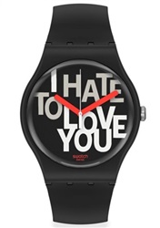 Swatch Hate 2 Love SUOB185 Kol Saati Siyah