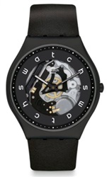 Swatch White Side - 42 mm. SS07B101 Kol Saati Siyah
