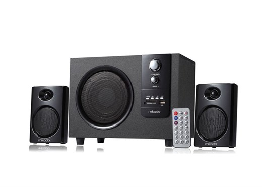 Mikado MD-329FM 2+1 10+2*5 Watts Siyah Usb+SD+Fm D