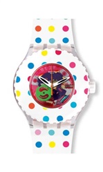 Swatch Happy Dots SUUK108 Kol Saati Renkli