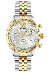 Versace Hellenyium Chrono Petite VRSCVECFA0324 Kol Saati Gümüş/altın