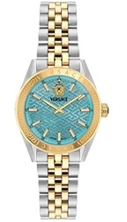 Versace V-Code Lady 36 mm VRSCVE8I00524 Kol Saati Gümüş/altın