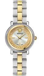 Versace Greca Flourish Petite 28 mm VRSCVE8CA0224 Kol Saati Gümüş/altın