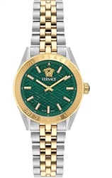 Versace V-Code Lady 36 mm VRSCVE8I00424 Kol Saati Gümüş/altın