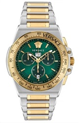 Versace Greca Extreme 45 mm VRSCVE7H00523 Kol Saati Gümüş/altın