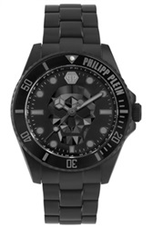 Philipp Plein Skull Diver PWOAA0922 Kol Saati Siyah