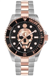 Philipp Plein The Skull Diver PWOAA0822 Kol Saati Gümüş/rose