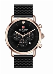 Reward RD82036M Kol Saati Siyah/rose Gold A141616