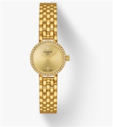 Tissot Lovely Round T1400096302600, золотистые женские часы
