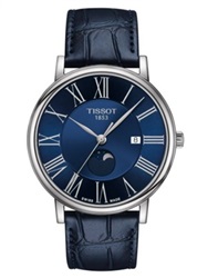 Tissot Carson Premium Gent Moonphase 40 mm. T1224231604300 Kol Saati Lacivert