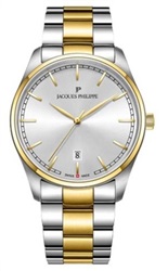 Jacques Philippe Swiss Made JPQGS627328 Kol Saati Gümüş/altın 40 mm