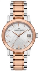 Jacques Philippe Swiss Made JPQLS167328 Kol Saati Rose Gold Gri 34 mm.