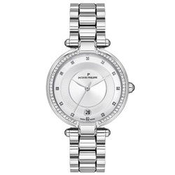 Jacques Philippe Swiss Made JPQLS081326 Kol Saati Gümüş 36 mm.