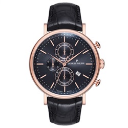 Jacques Philippe Swiss Made JPQGC023111 Kol Saati Siyah 44 mm