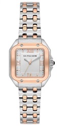 U.S. Polo Assn. 26.5 x29.5 mm USPA2074-02 Kol Saati Gümüş/rose