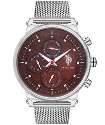 U.S. Polo Assn. USPA1008-04 Kol Saati Gümüş 46 MM