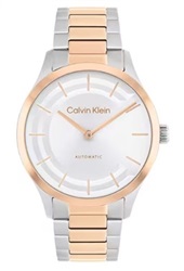 Calvin Klein CK25100104 Men's Watch, Silver/Rose, 36 mm