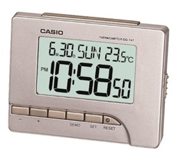 Casio DQ-747-8DFA Masa Saati Gri 96 mm.