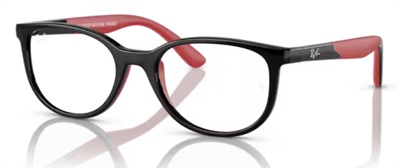 Ray-Ban Kids RY1622 3928 Kids Optical Frames, Black/Red