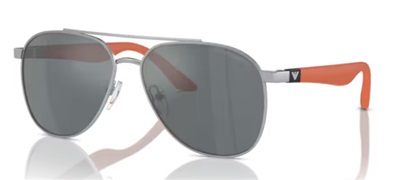 Emporio Armani EK2001 Çocuk Güneş Gözlüğü Gümüş 30456G Aynali