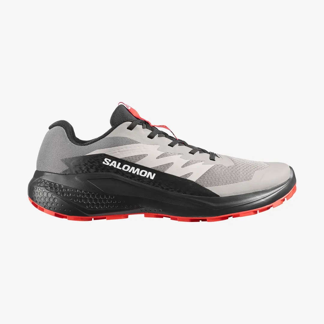 Salomon Alphaglide Men's Running Shoes, Grey-Black-Red
