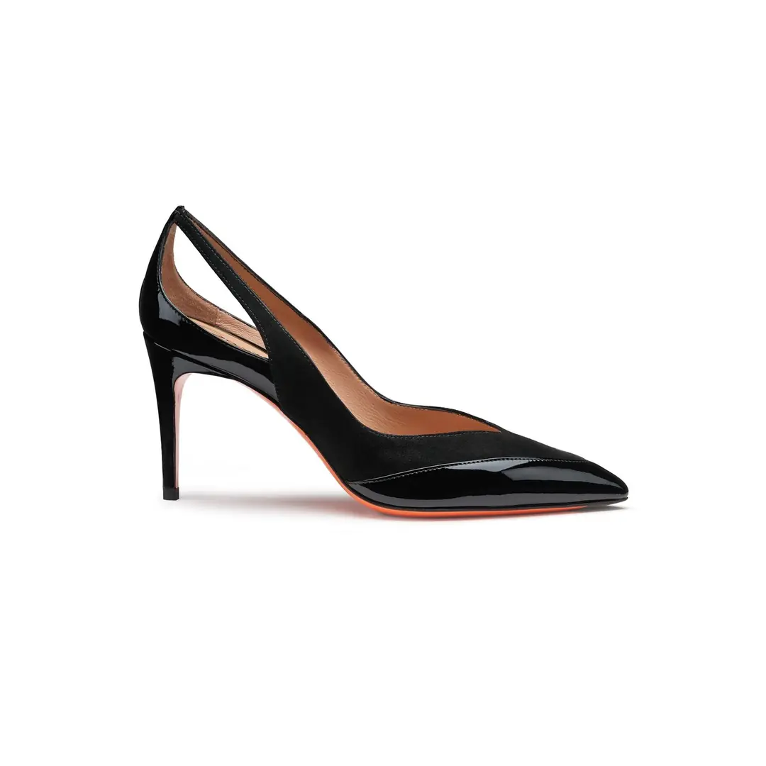 Santoni TILLY85 Kadın Sivri Burunlu Arkası Açık Topuklu Ayakkabı