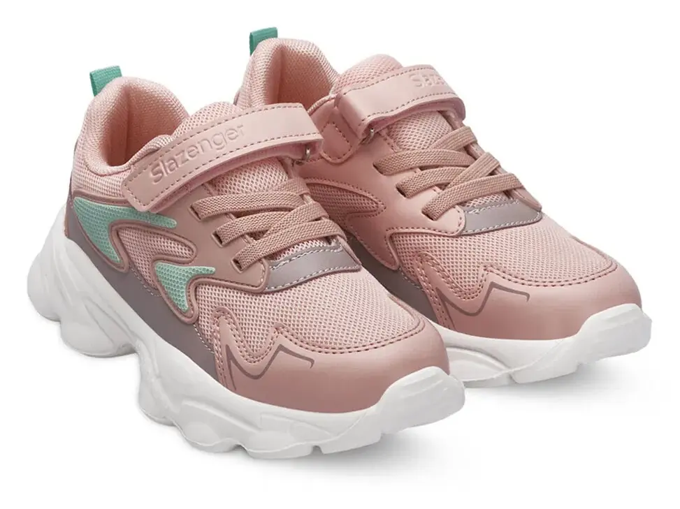 Slazenger Paris Çocuk Pembe Cırt Cırtlı Spor Ayakkabı