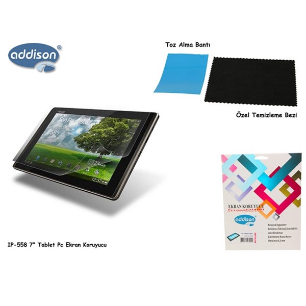 Addison IP-558 7" Tablet Pc Ekran Koruyucu