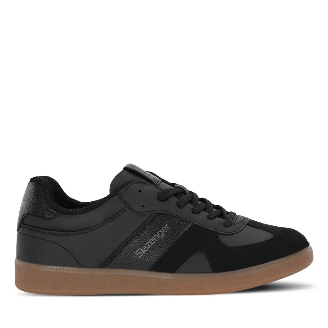 Slazenger Fall Erkek Siyah Bağcıklı Spor Ayakkabı