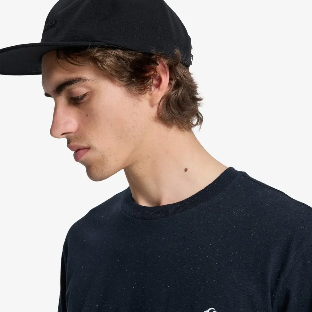 Quiksilver Fineline Erkek Siyah Kısa Kollu Tişört