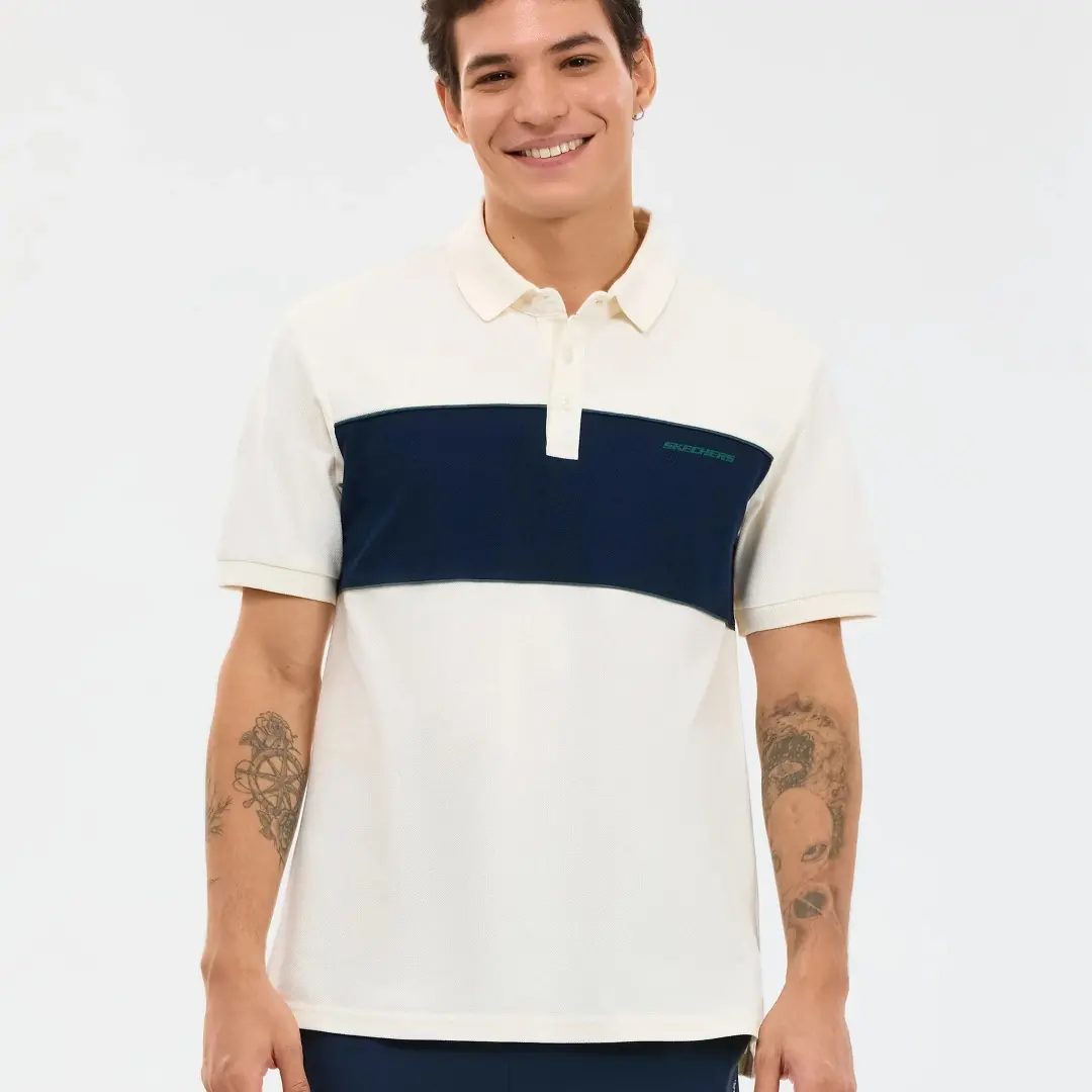 SKECHERS M Colourblock Erkek Polo