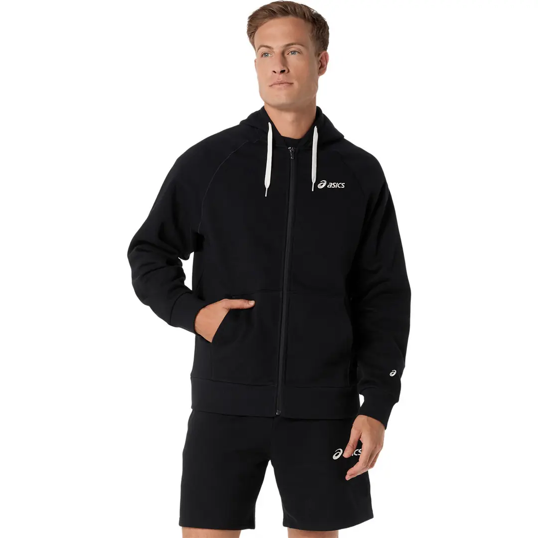 Asics Logo Fleece Full Zip Hoodie