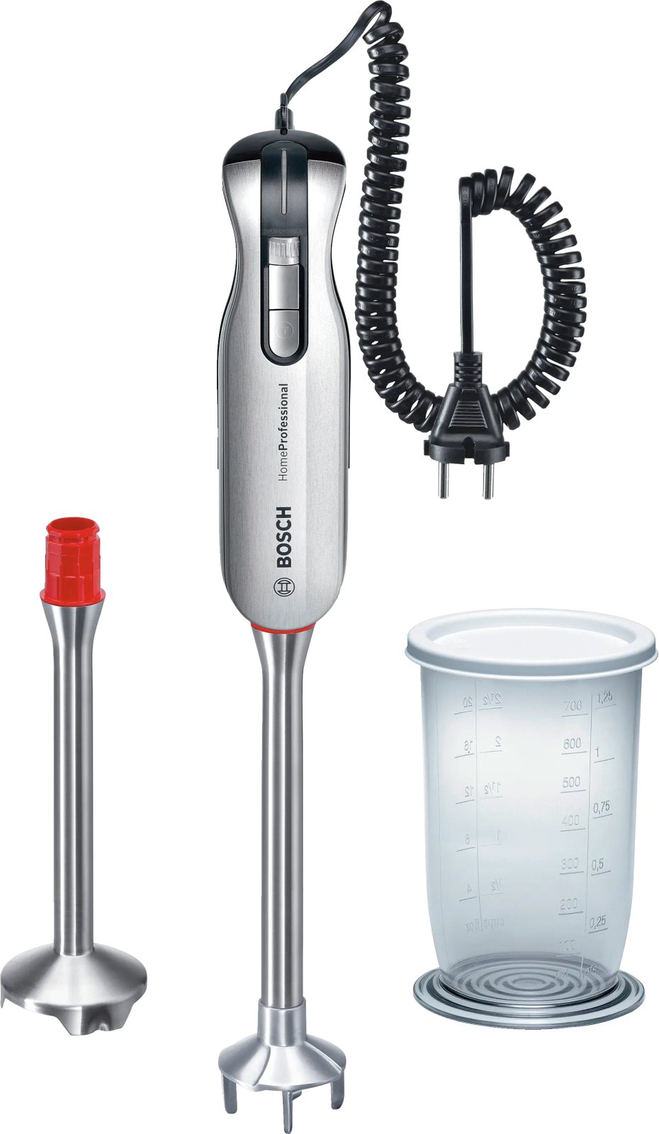 MSM76PRO Hand blender 750 W, Professional 750 W Silver, Black
