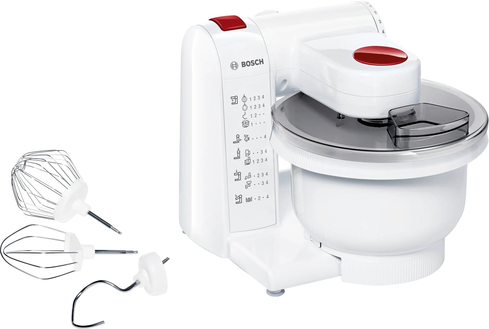 MUMP1000 Kitchen machine MUM4 600 W White, deep red