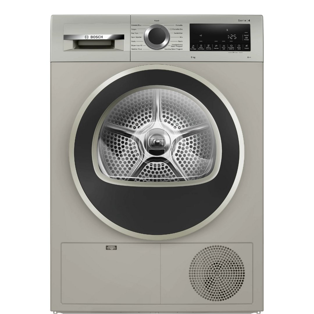 Serie 4 | Isı Pompalı Kurutma Makinesi 9 kg Gümüş