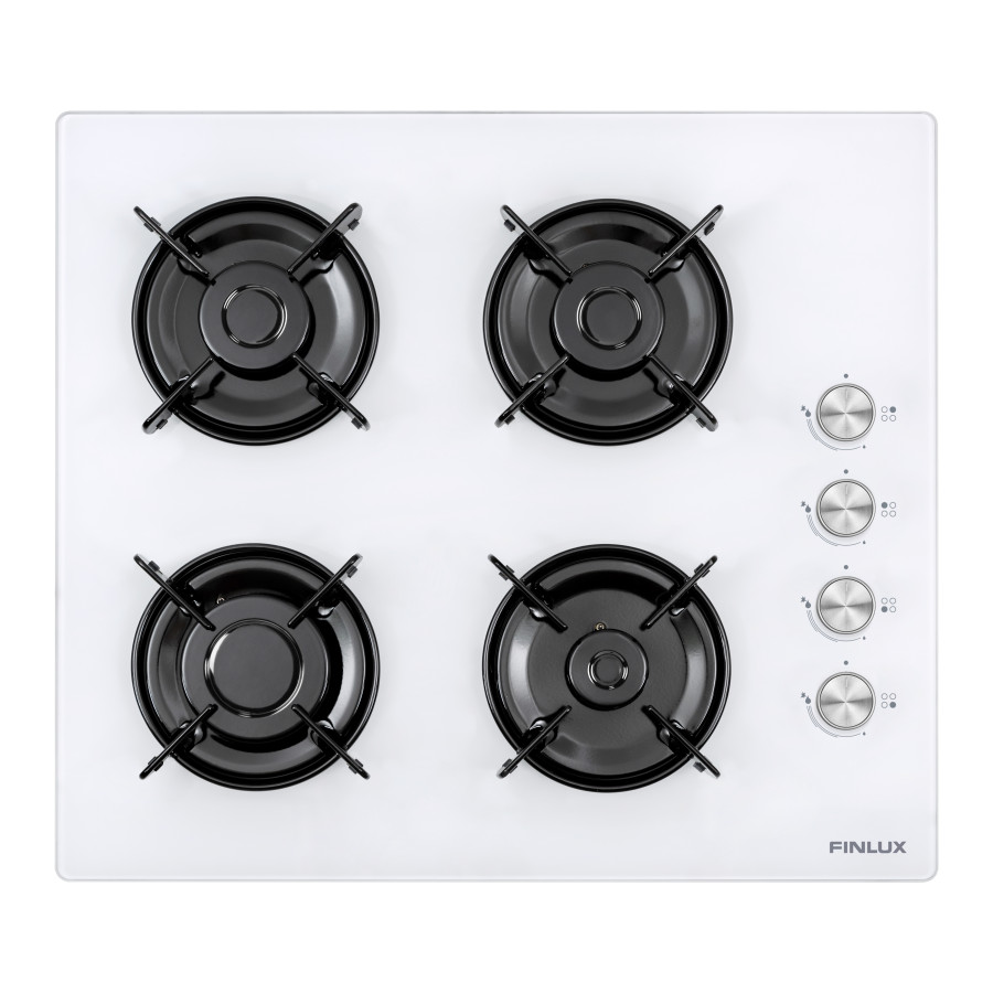 FINLUX FGH60GLW 4 Gözlü Beyaz Cam Ocak