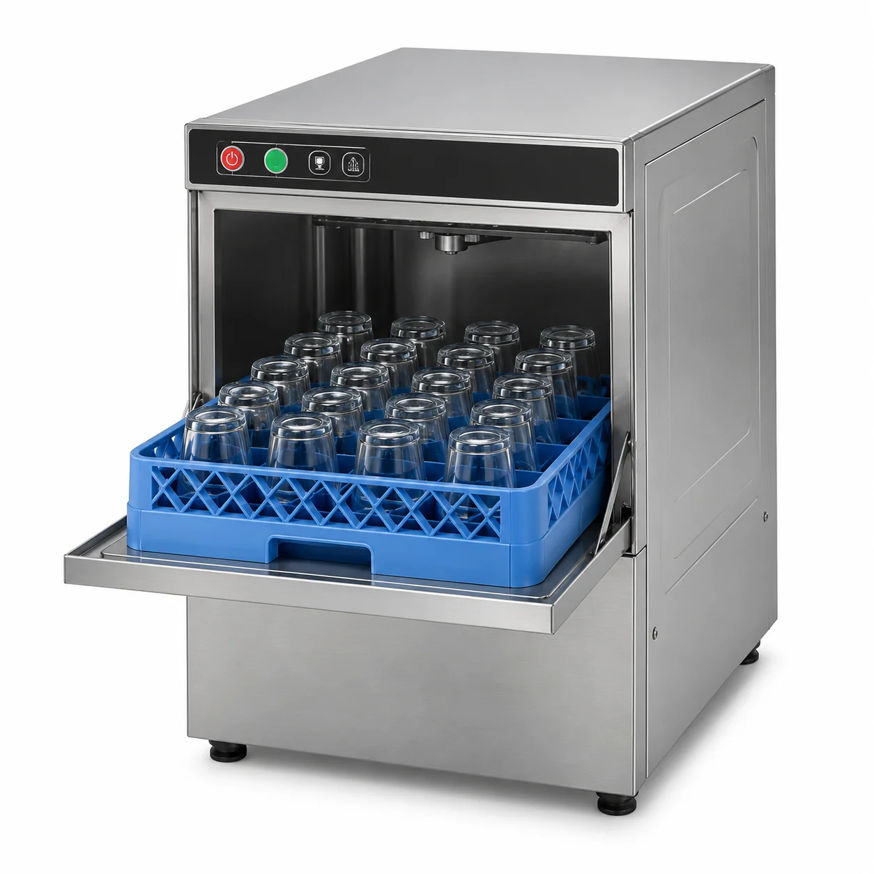 Drenaj Pompalı Bardak Yıkama Makinesi WZ-43-D-RDP
