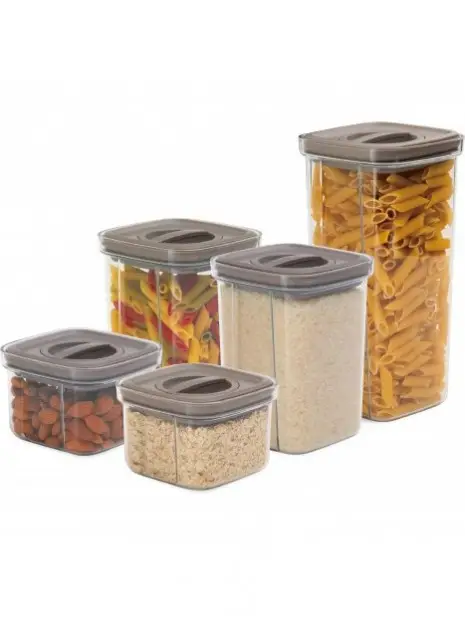 Berlinger Haus BH-8576 5+5-Piece Storage Container Set, Taupe
