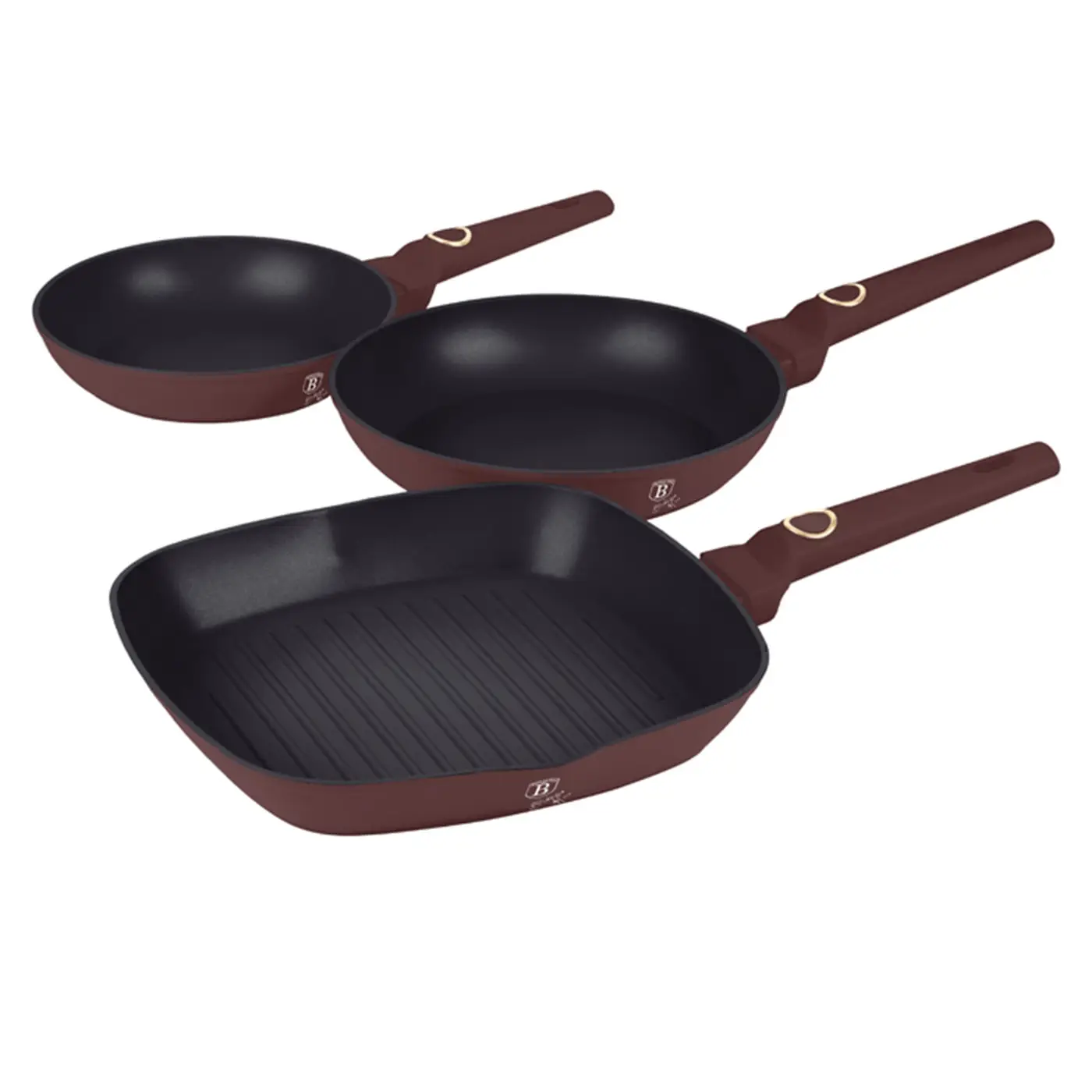 3 Parçalı ızgaralı tava seti – BH/8049