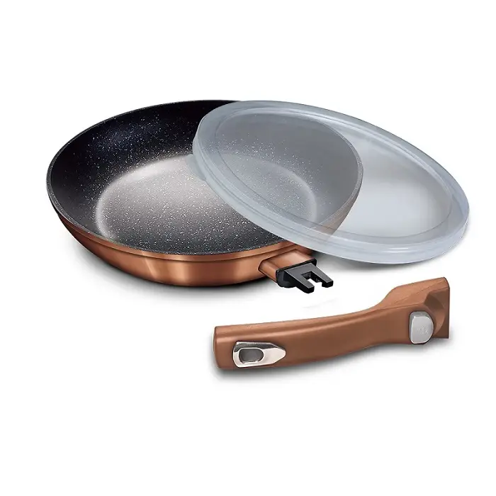 Silikon Kapaklı Çıkabilir Saplı Tava 24 cm – BH/1948