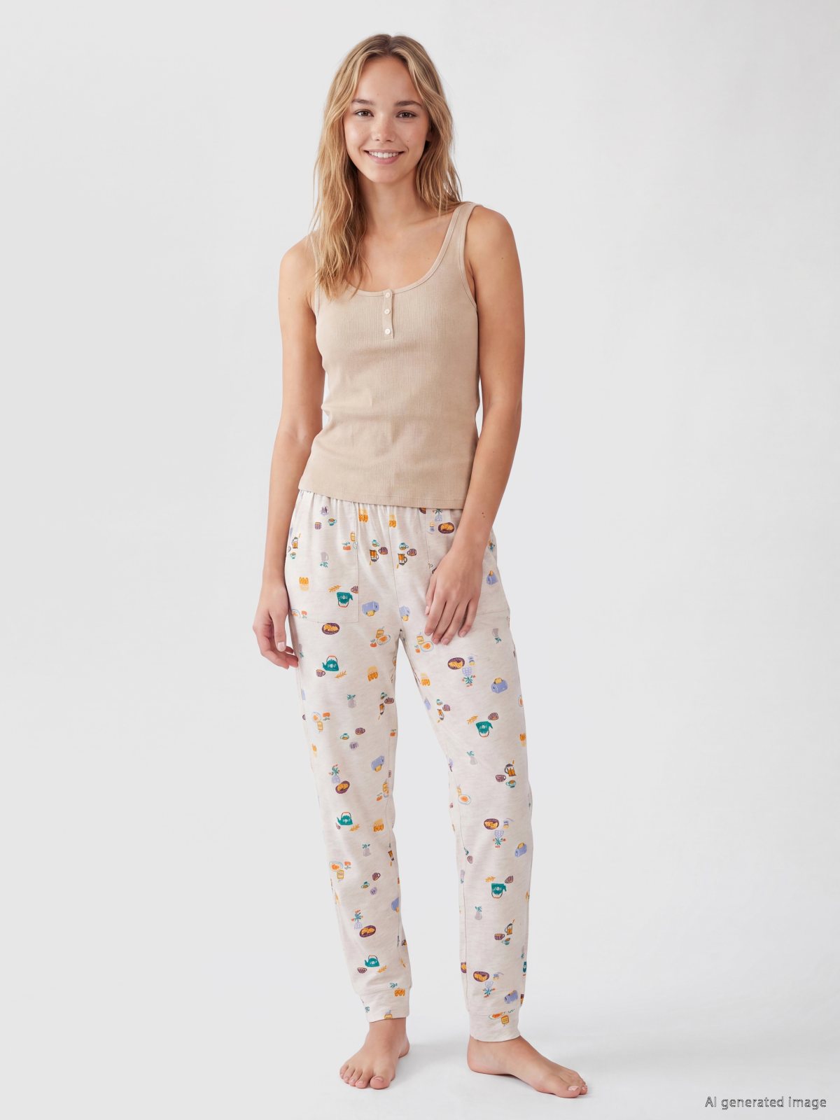 Pijama Alt Yulaf Beji Melanj