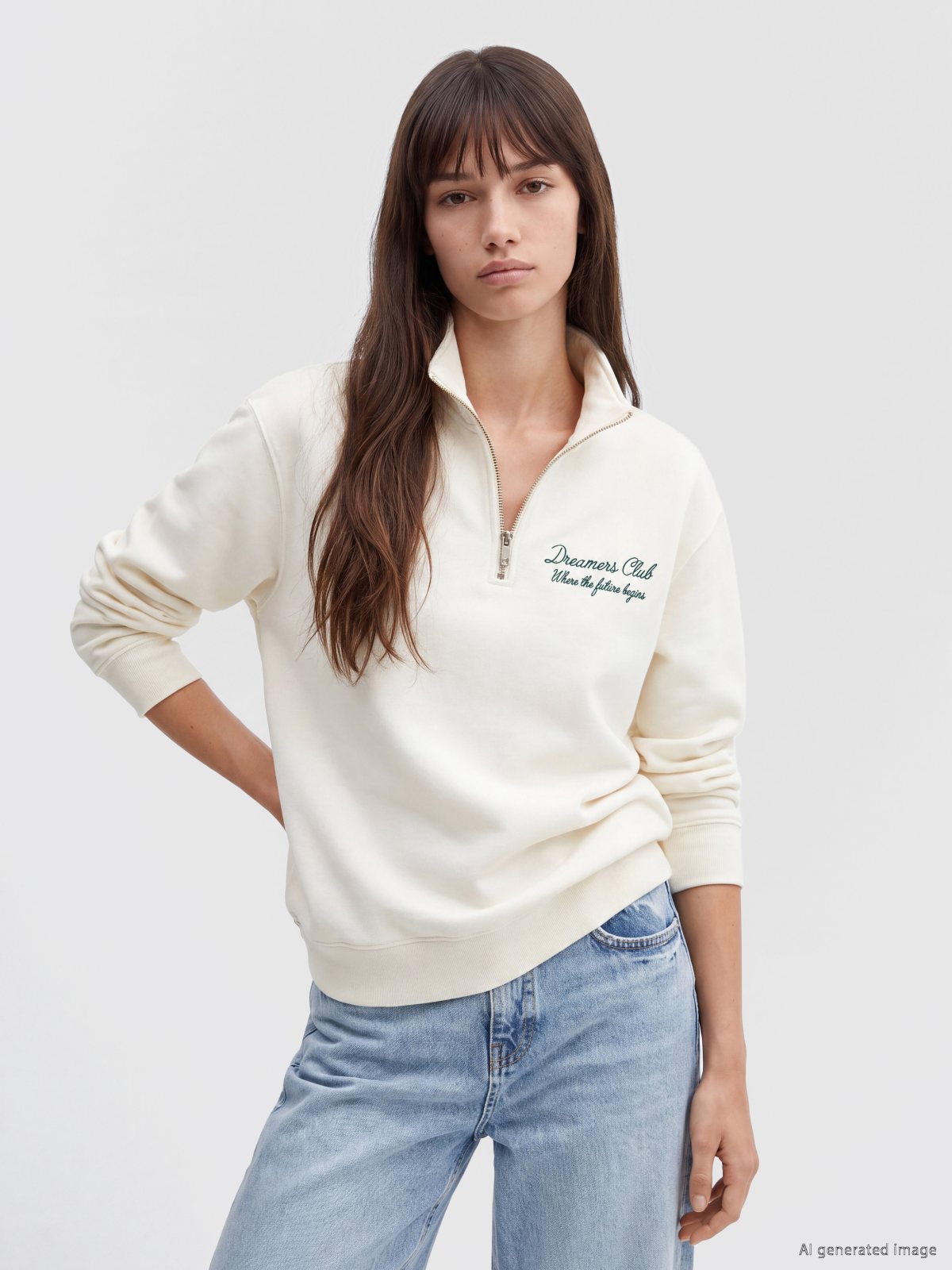 Sweatshirt AÇIK BEJ