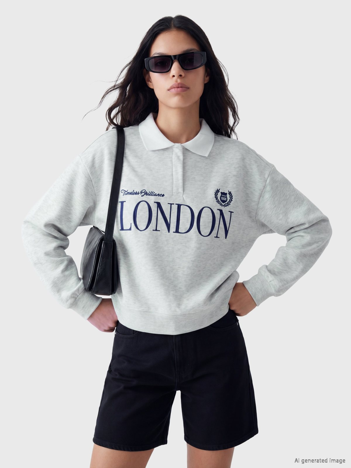 Sweatshirt AÇIK GRİ MELANJ