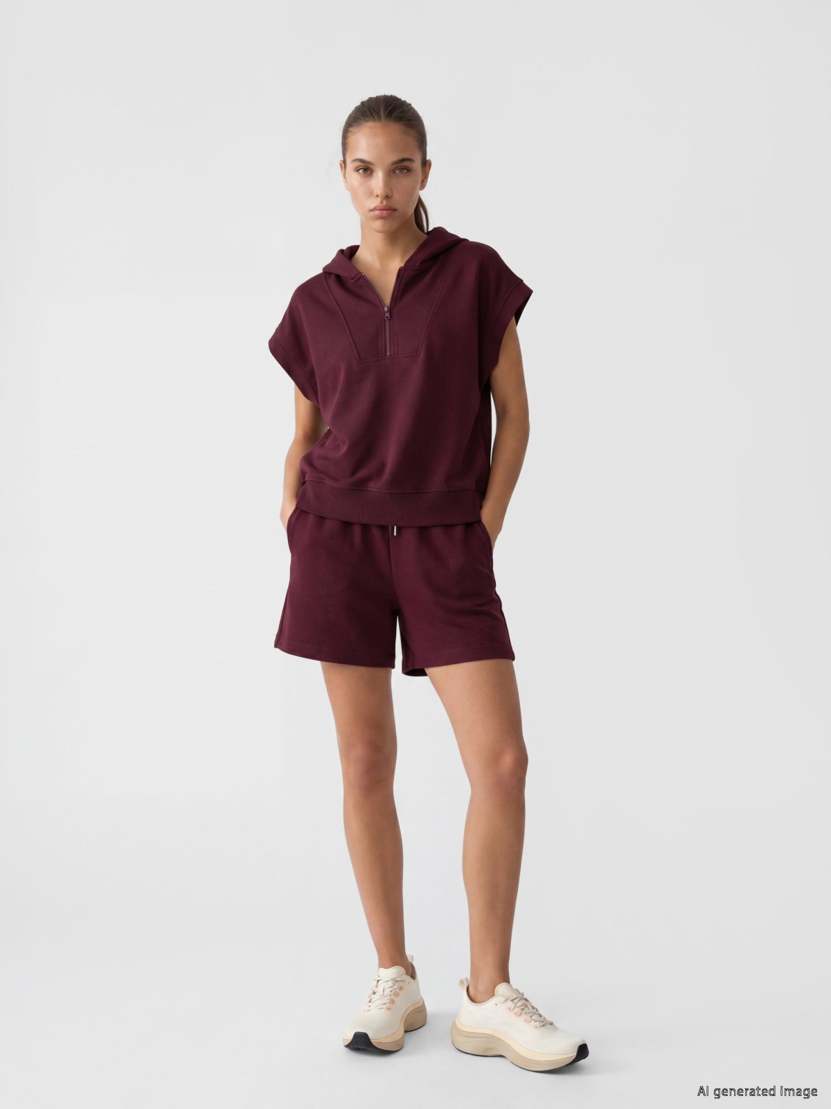 Kadın Şort ve Kapri S6B589Z8 BORDO