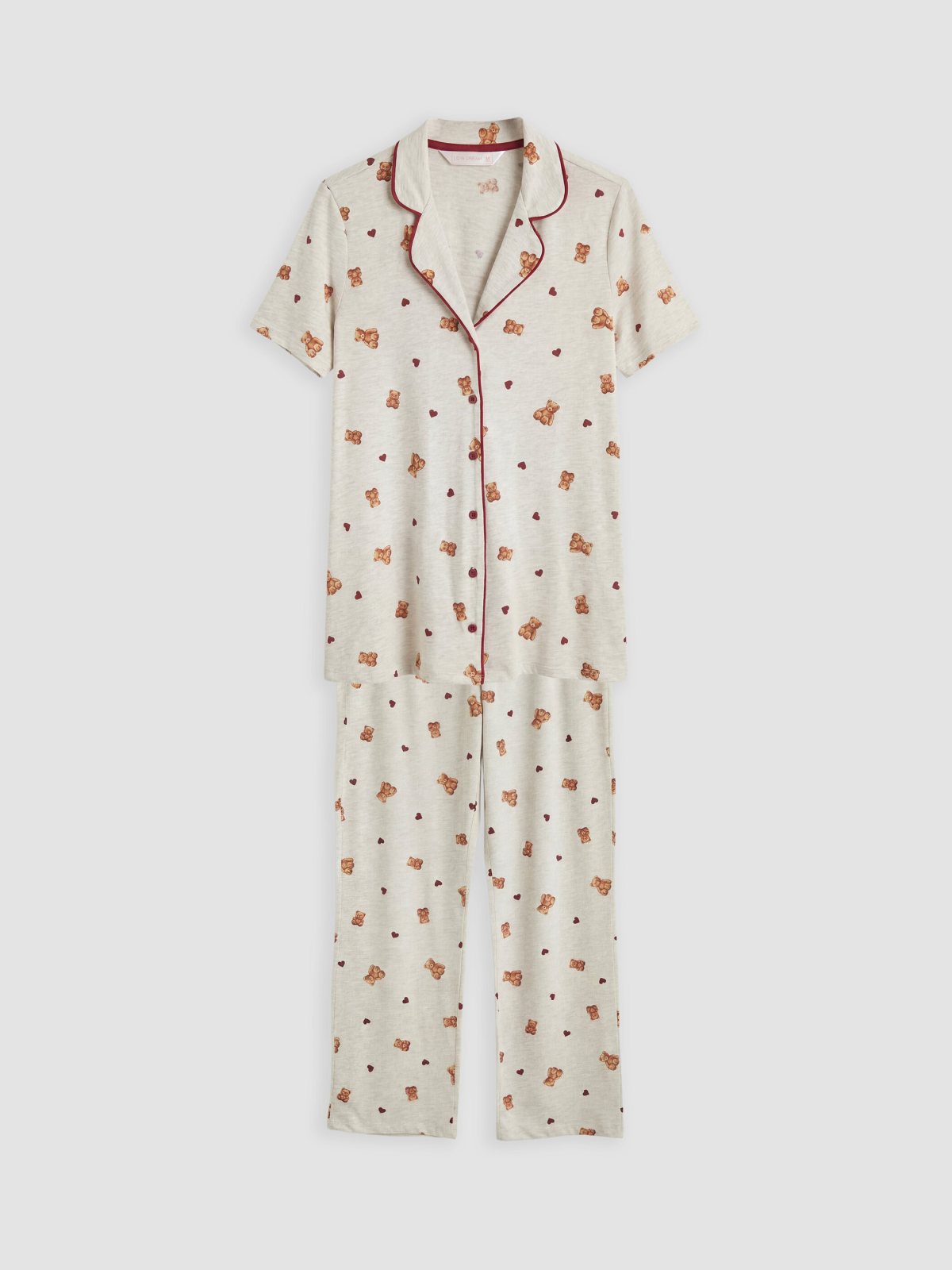 Pijama Takım YULAF EZMESİ MELANJ