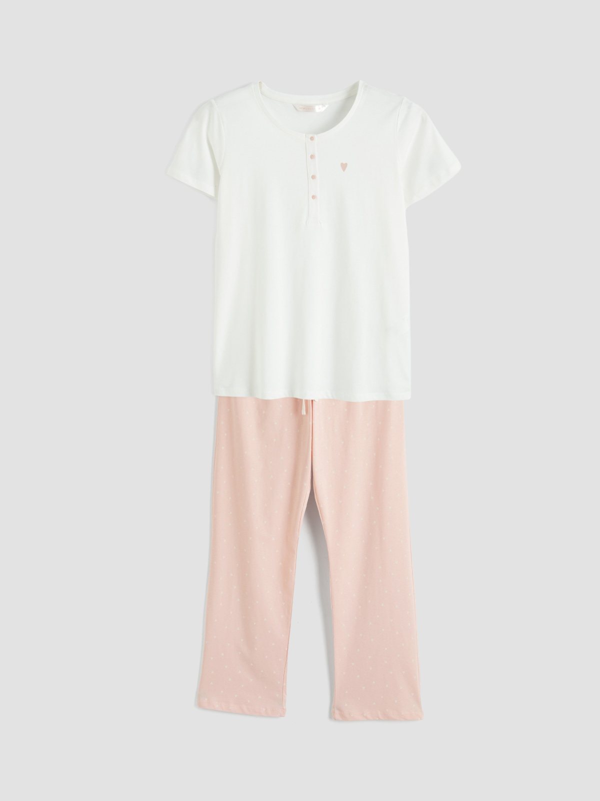 Pijama Takım PEMBE BASKILI