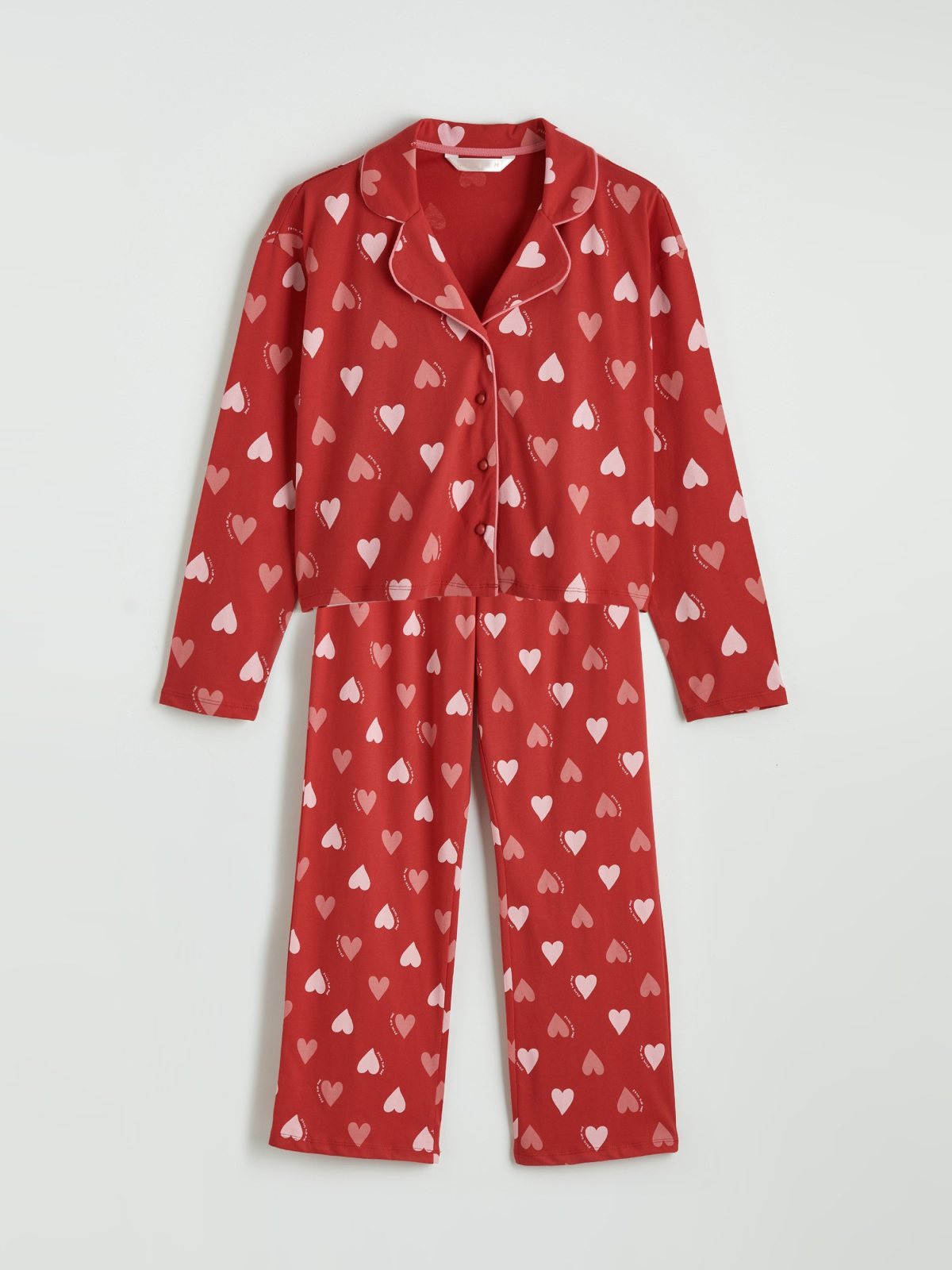 Pijama Takım KIRMIZI BASKILI