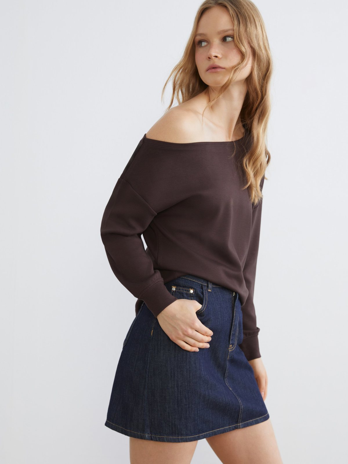 Sweatshirt KAHVERENGİ